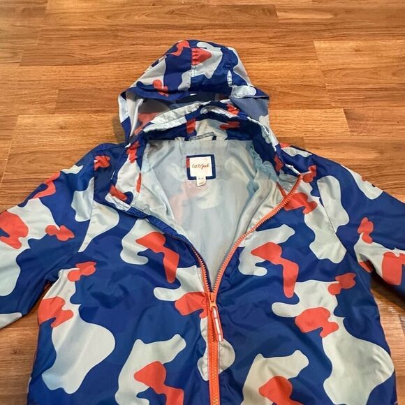 Cat & Jack blue, and orange light zip-up jacket | boys size XL 16 - Picture 2 of 14